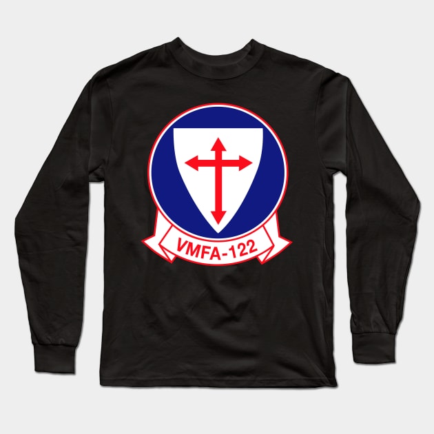 USMC - VFMA - 122 wo Txt Long Sleeve T-Shirt by twix123844